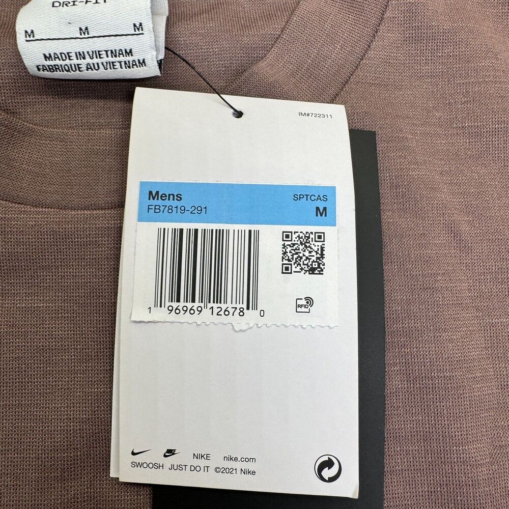 NEW Nike Tech Pack Long Sleeve Shirt Oversized Fit Plum Mens MD FB7819-291 - Picture 7 of 14